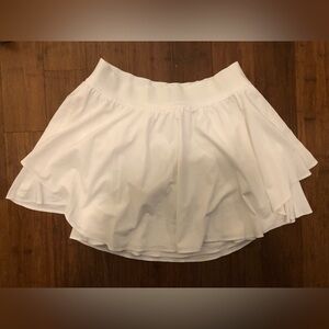 Lululemon Court Rival Perforated High-Rise Skirt White 10. Tennis Pickleball